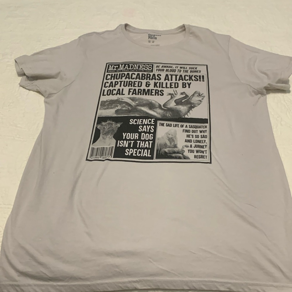 Cuidado Con El Perro Short Sleeve Chupacabras Killed Tan T Shirt Size XL Rare